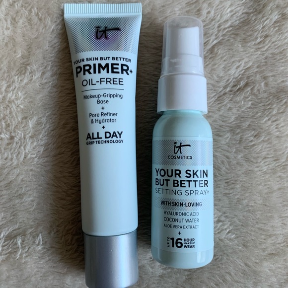 It Cosmetics Primer Your Skin But Better Oil Free & Setting Spray Bundle BNIB - Picture 3 of 7